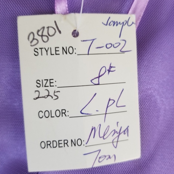 NEW Lavander Beaded Formal Prom Karishma Gown Sz 8 - Picture 7 of 8